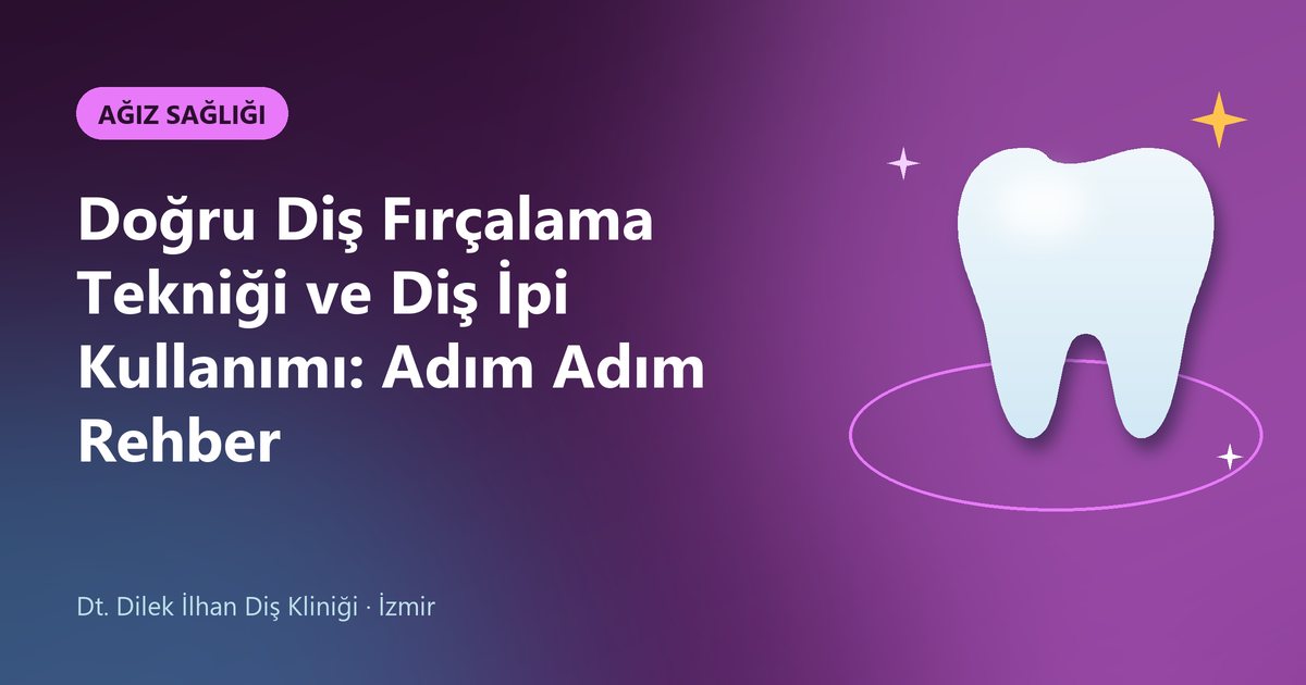 Doğru Diş Fırçalama Tekniği ve Diş İpi Kullanımı: Adım Adım Rehber – Dilek İlhan Diş blog kapak görseli